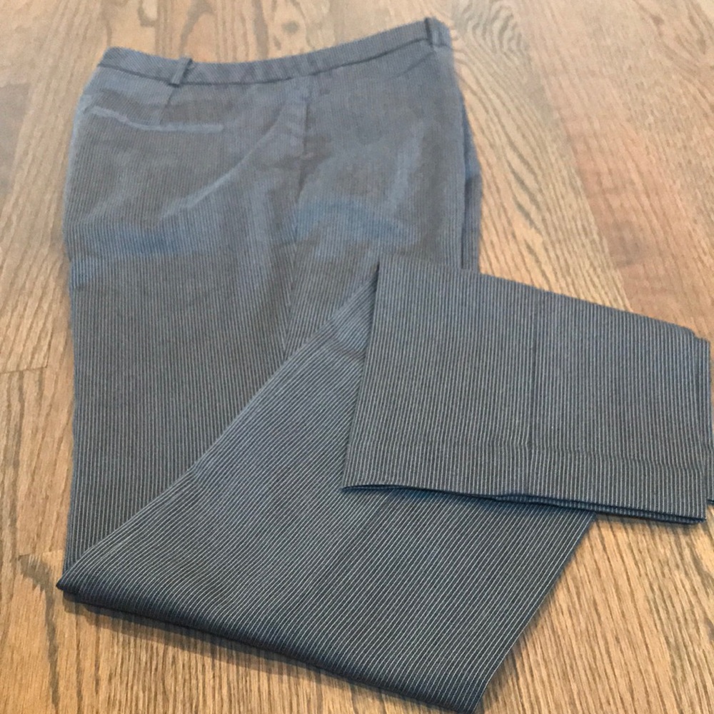 Worthington Thin Stripped Straight-leg Dress Pants